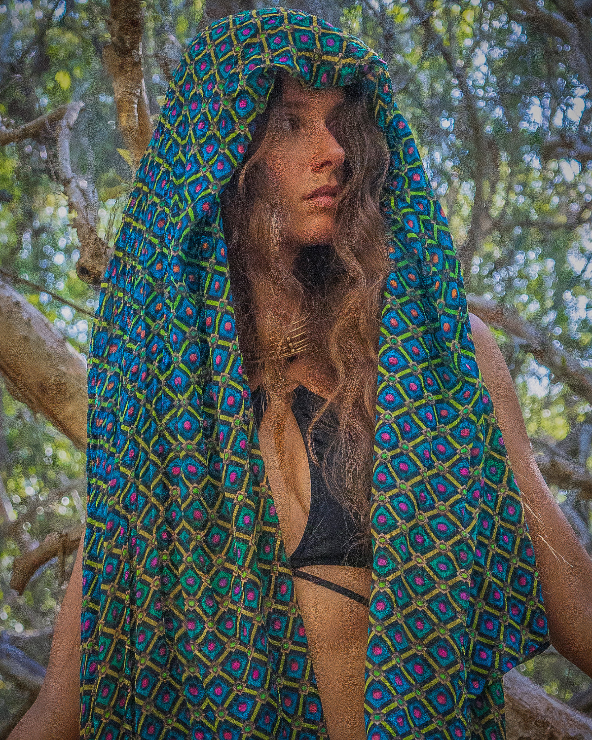 Scarf / Pareo Bamboo - STRAWBERRY FIELDS - Image 6