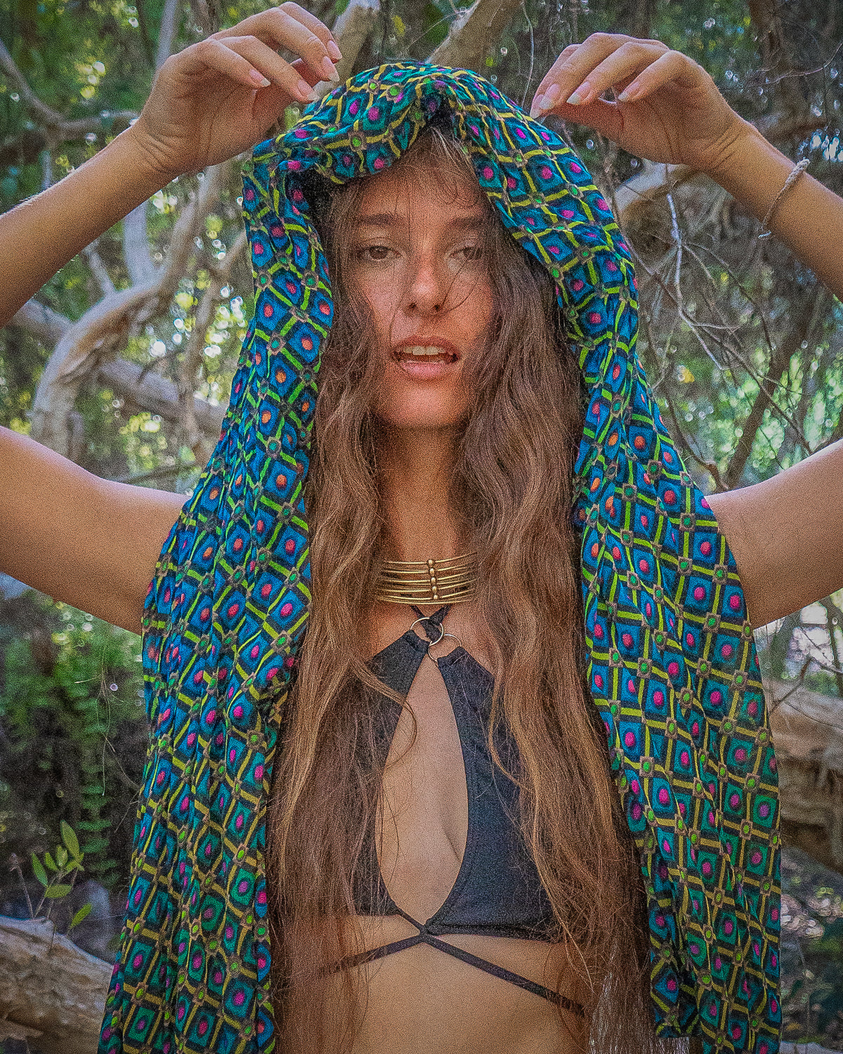 Scarf / Pareo Bamboo - STRAWBERRY FIELDS - Image 12