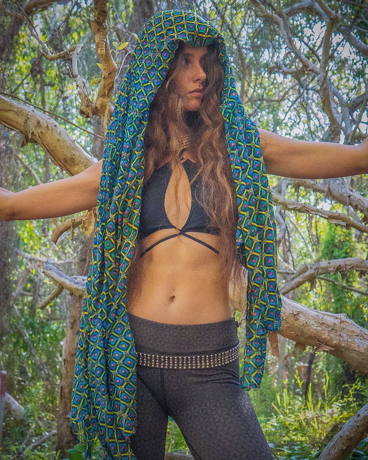 Scarf / Pareo Bamboo - STRAWBERRY FIELDS - Image 10