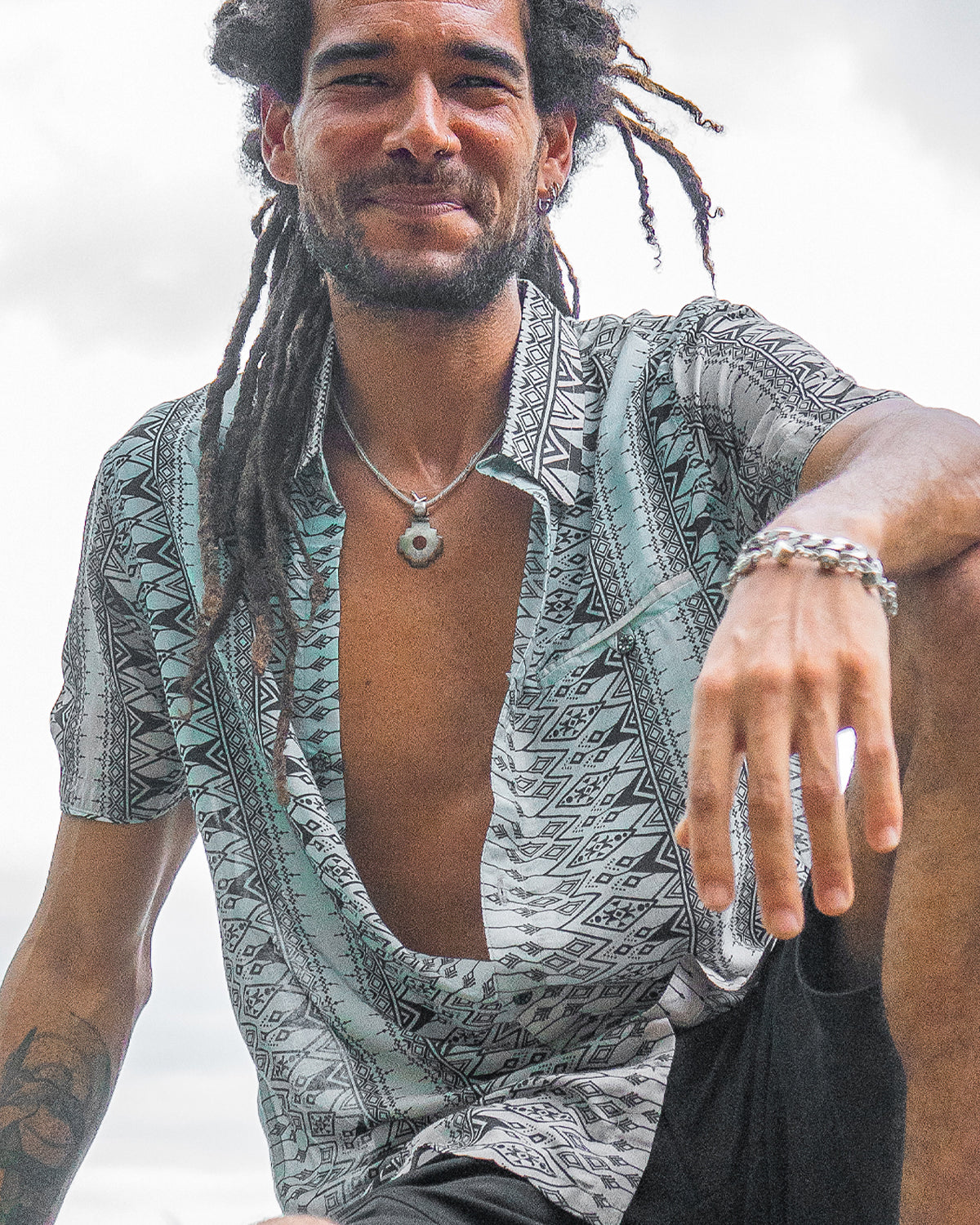 Shirt Men Half Sleeves / Bamboo -BOHONI
