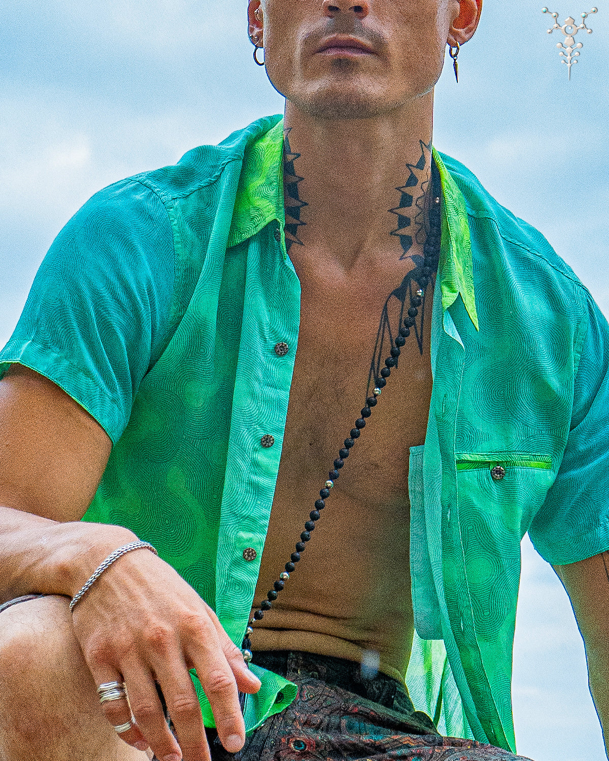 Shirt Men Half Sleeves / Bamboo - GREEN LANTERN