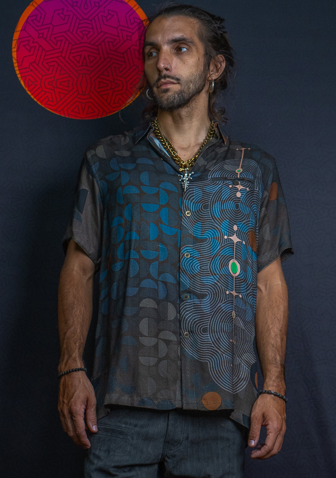Shirt Men Half Sleeves / Organic Bio Farms Sugar Cane - BOHOTEAL