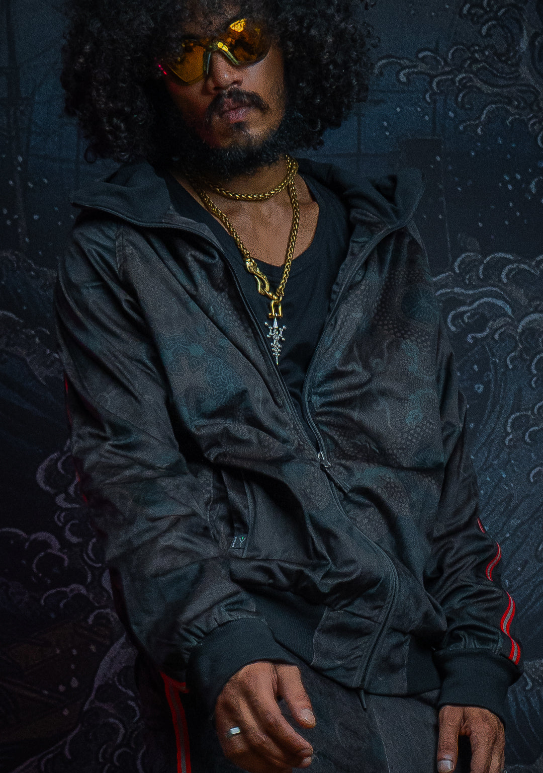 Tracksuit Hoodie Men / Velvet Fawn Redline - DRAGONS - Image 7