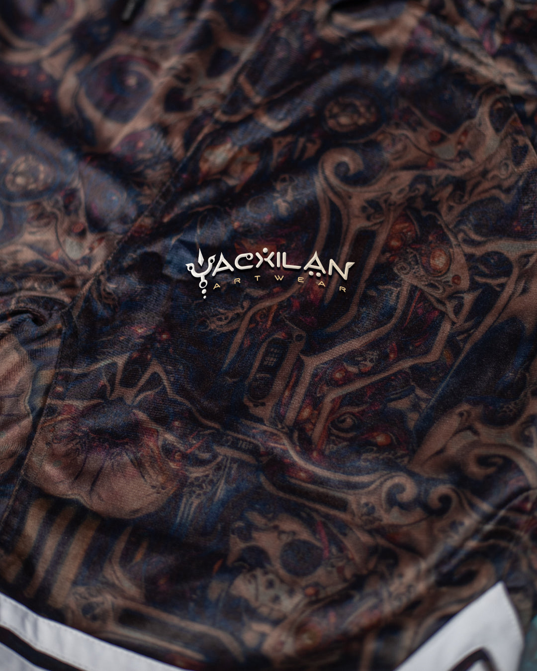 Boxing Short White Mountains Men / Velvet Fawn - SKULLOHOLICS - Image 6