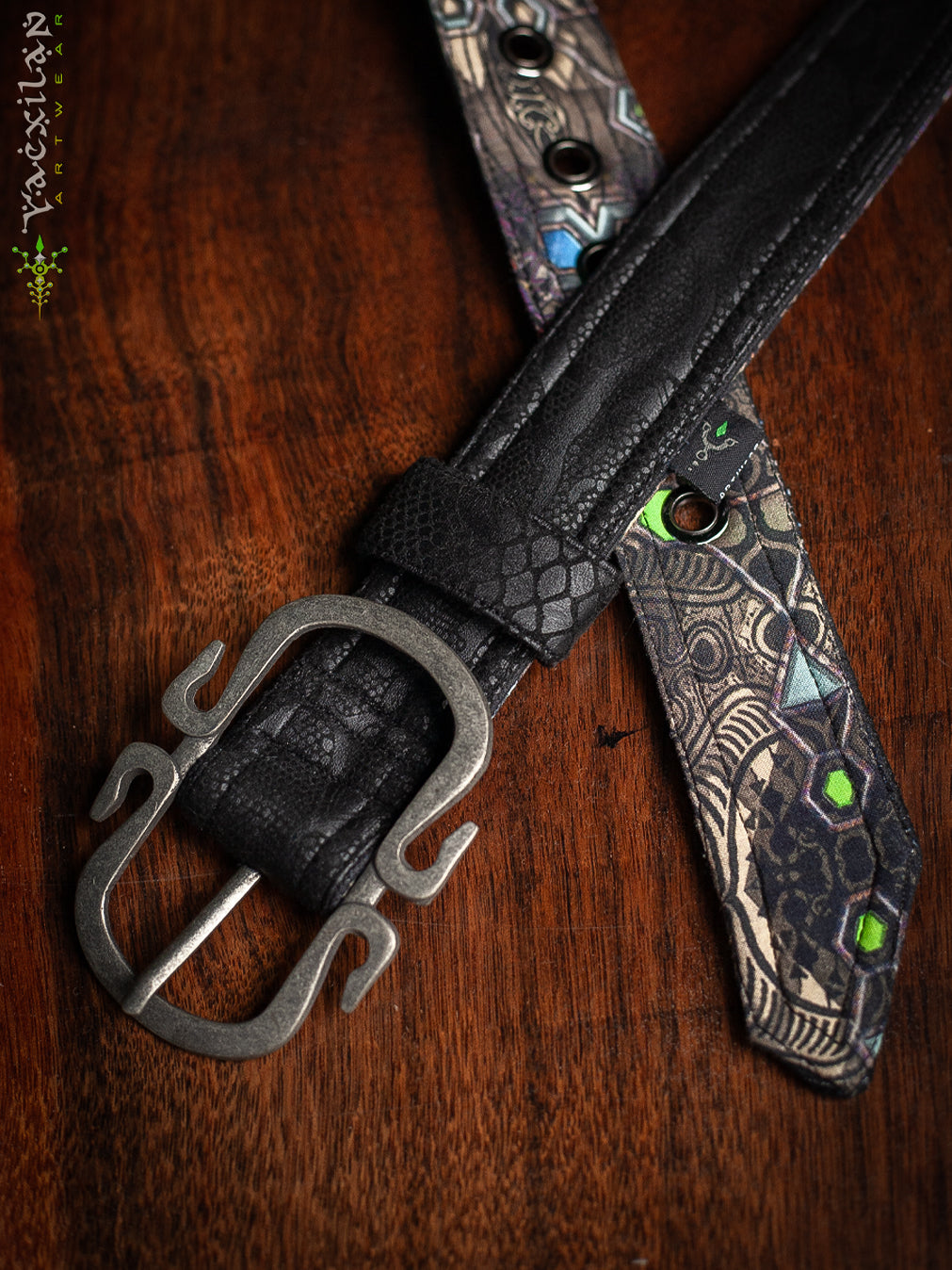 Belt / Fake Leather / - BLAK BOA Hook Buckle - Image 4