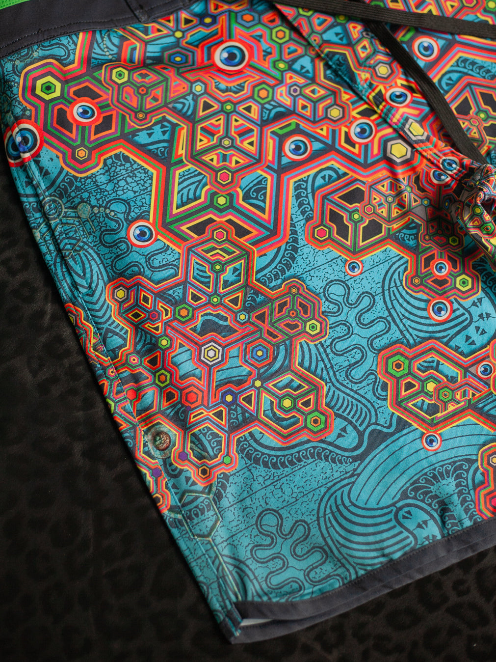 Boardshort Men Green Line / Fast Dry - ATLANTIS - Image 10