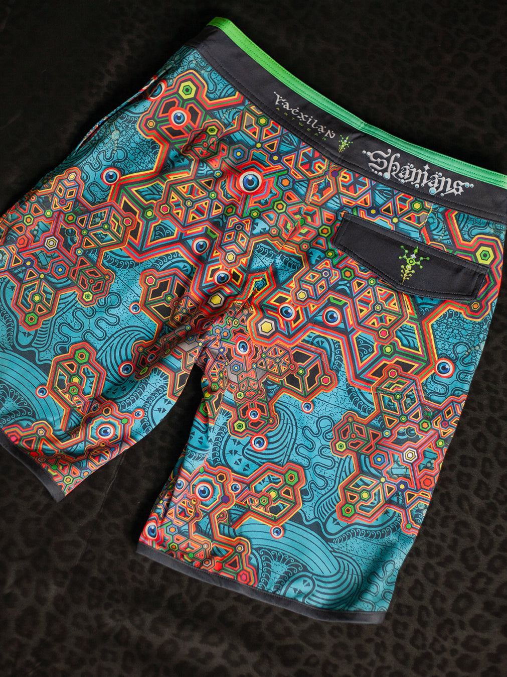 Boardshort Men Green Line / Fast Dry - ATLANTIS - Image 11