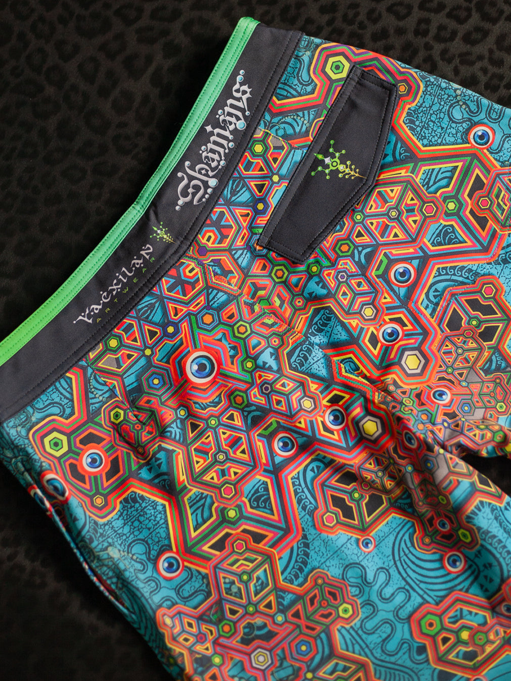 Boardshort Men Green Line / Fast Dry - ATLANTIS - Image 12