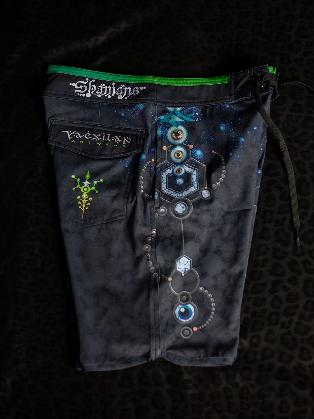 Boardshort Men Green Line / Fast Dry - PENDULUM