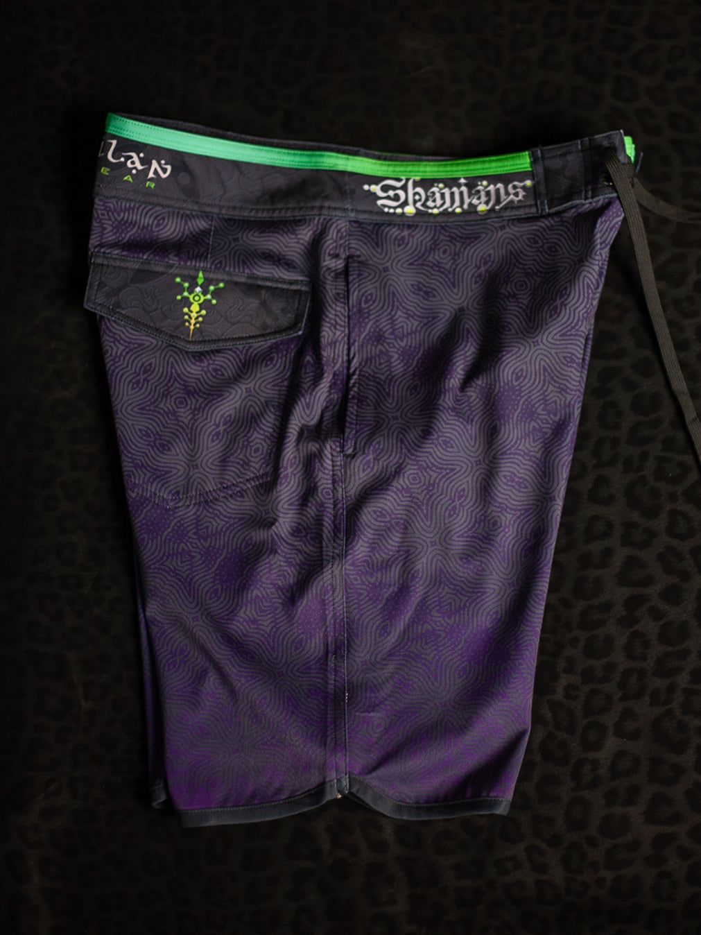 Boardshort Men Green Line / Fast Dry - PURPLE HAZE