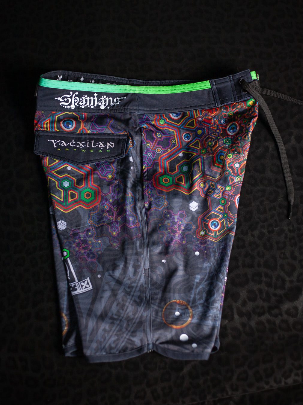 Alternative view of Boardshort Men Green Line / Fast Dry - OWLIENS