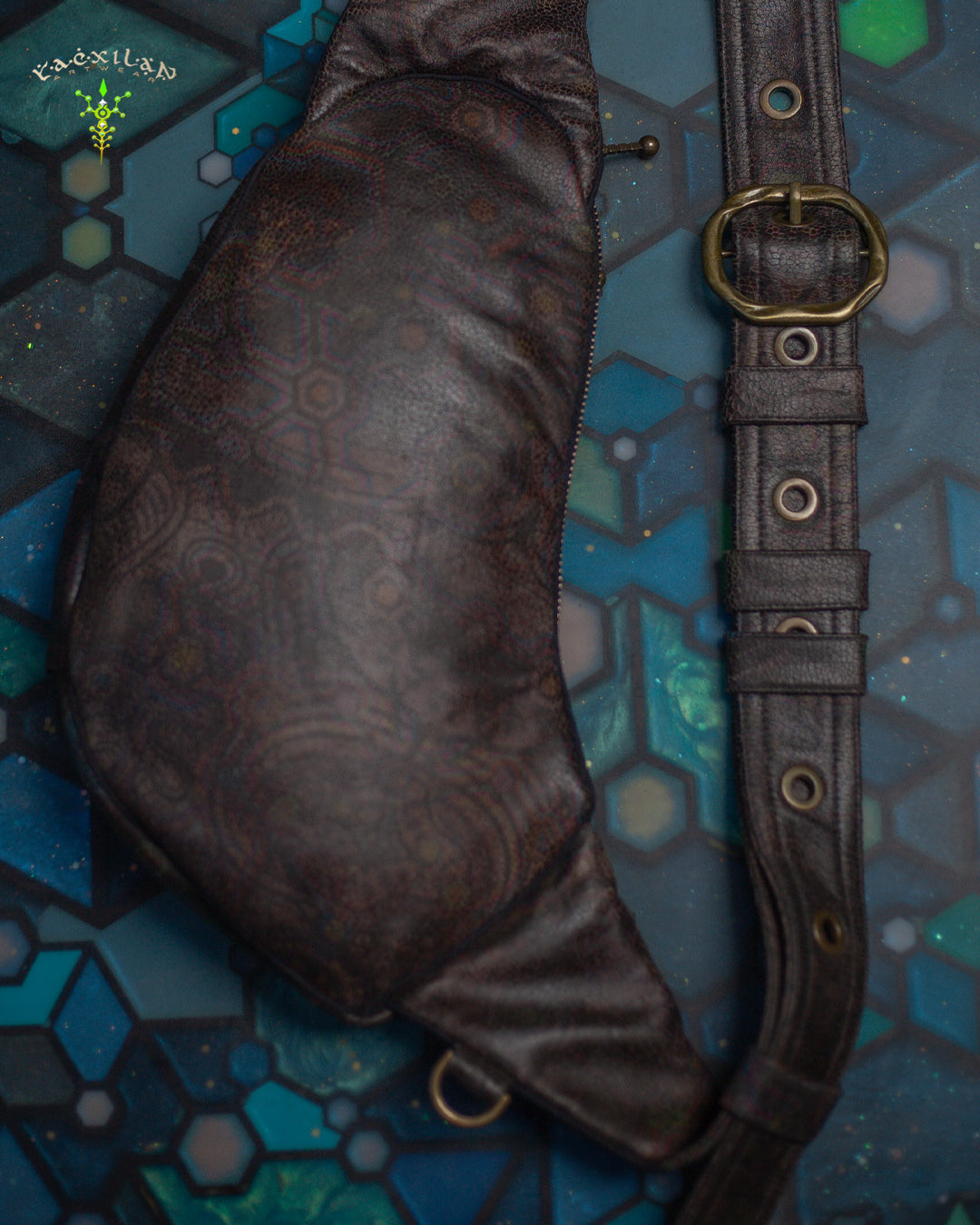 Botta Bag / Fake Leather Buckle - Grey PSYGALAK Snake - Image 7