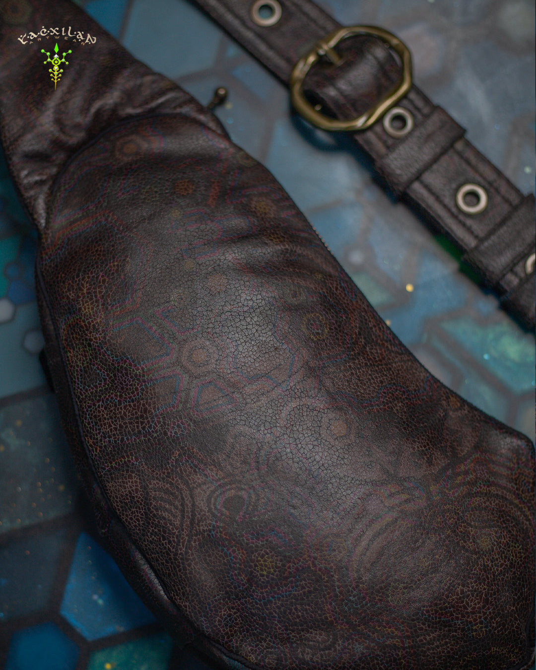 Botta Bag / Fake Leather Buckle - Grey PSYGALAK Snake - Image 11