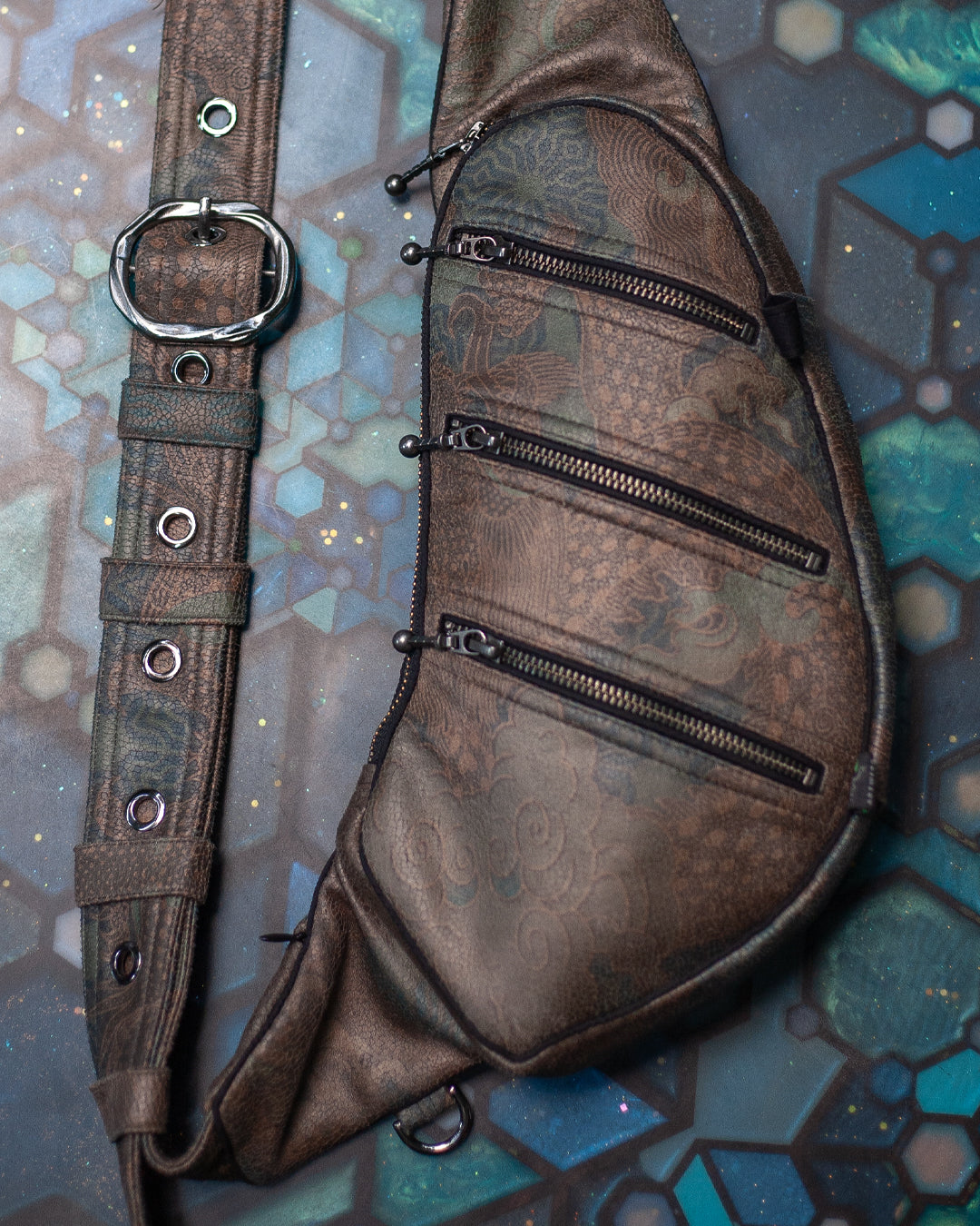 Botta Bag / Fake Leather Buckle - DRAGONS