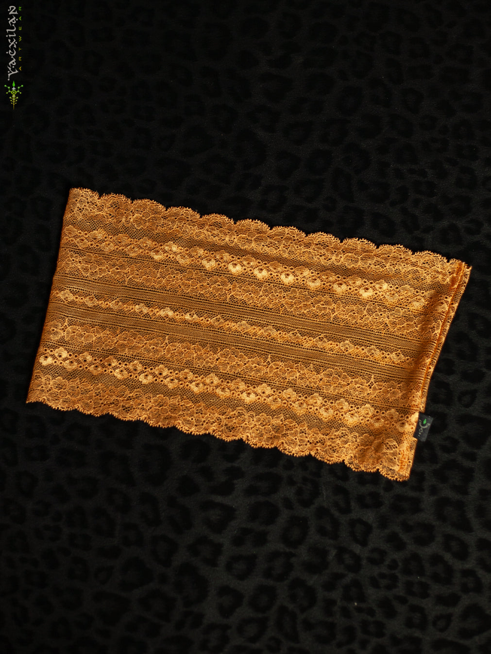 Woman Crop Top / Braband Elastic Lace - MUSTARDI