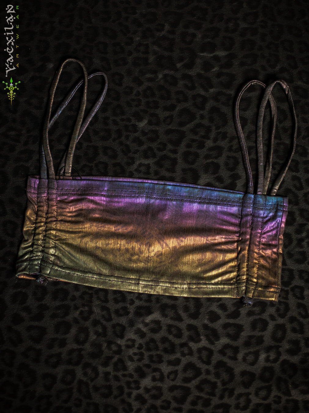 Crop Top Simple / Holographic Rainbow Licra - MATZOKIO