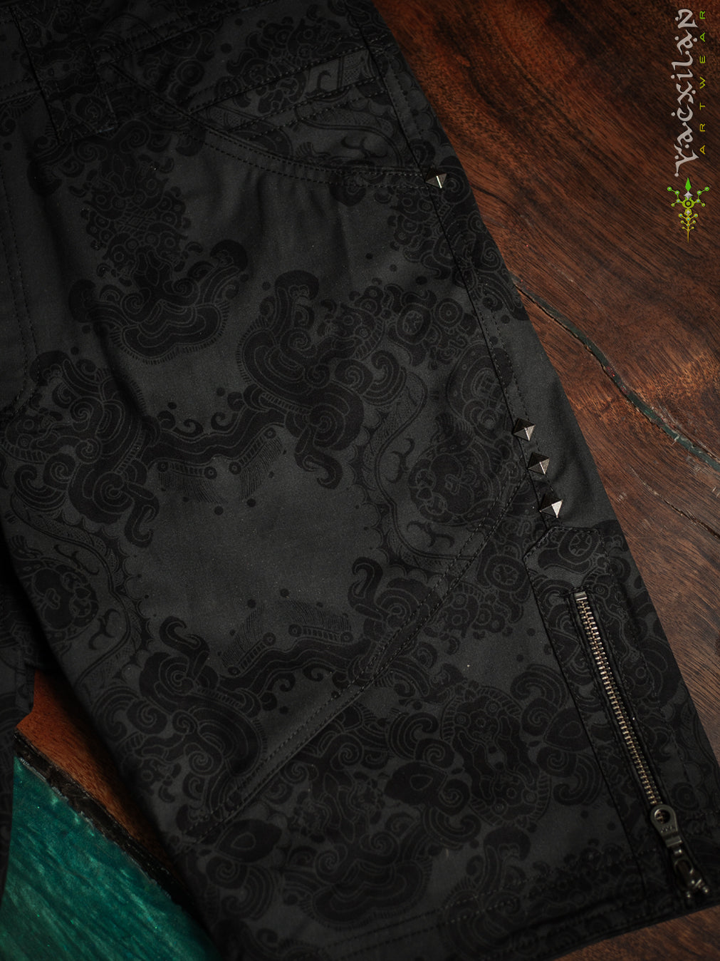 Flying Short Men / Cotton Stretchy - Blak MAYAN CODEX - Image 7