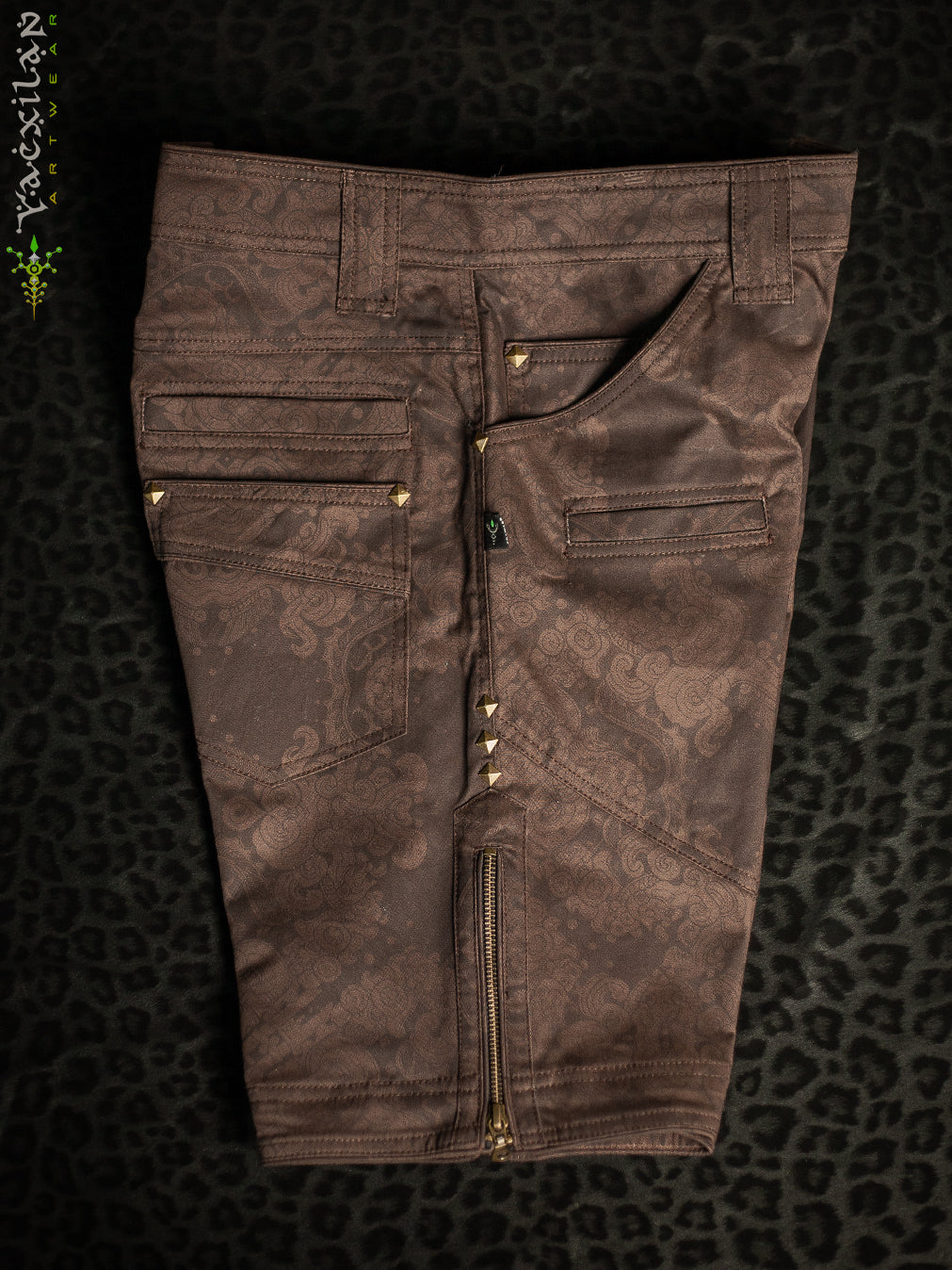 Flying Short Men / Cotton Stretchy - Brown MAYAN CODEX