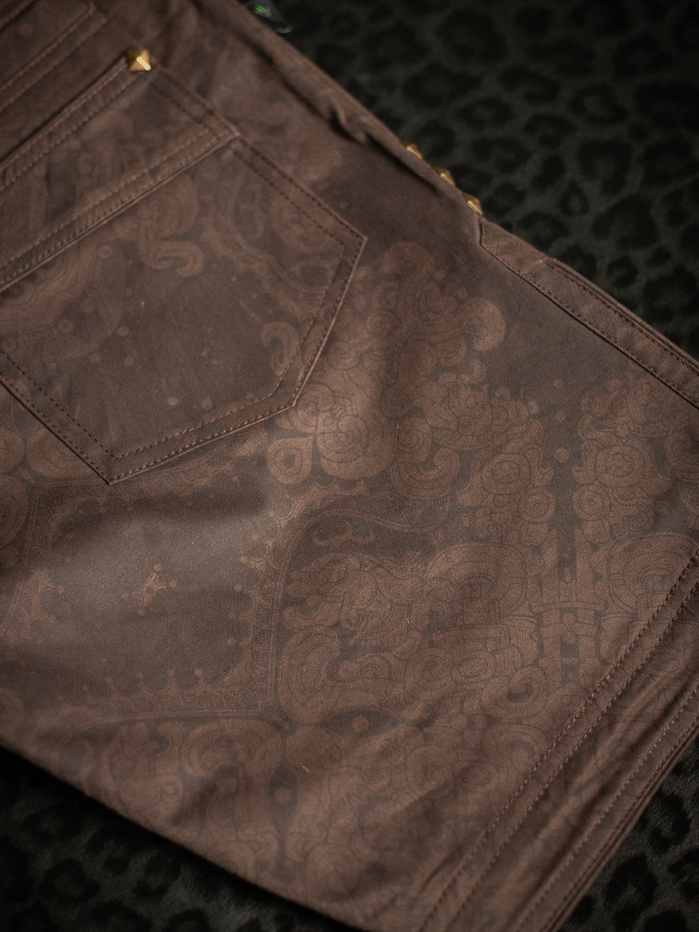 Flying Short Men / Cotton Stretchy - Brown MAYAN CODEX - Image 11