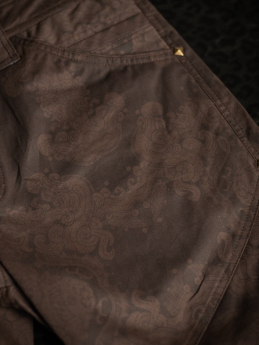 Flying Short Men / Cotton Stretchy - Brown MAYAN CODEX - Image 12