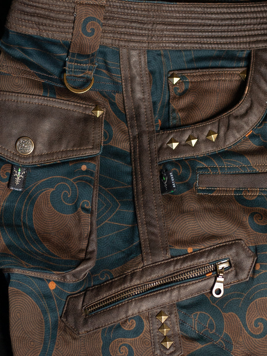 Flying Short Men / Bio Farms Organic Twill / Fake Leather Patches - SHOGUNSEA - Image 3