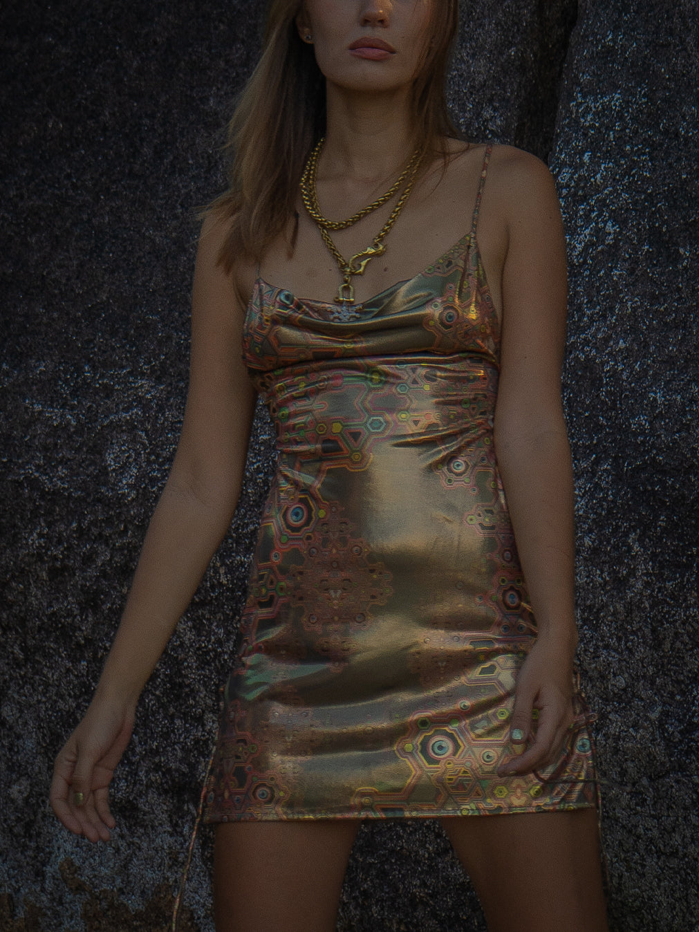 Mini BOMB DRESS / Holographic Licra - DEMETRIO - Image 7