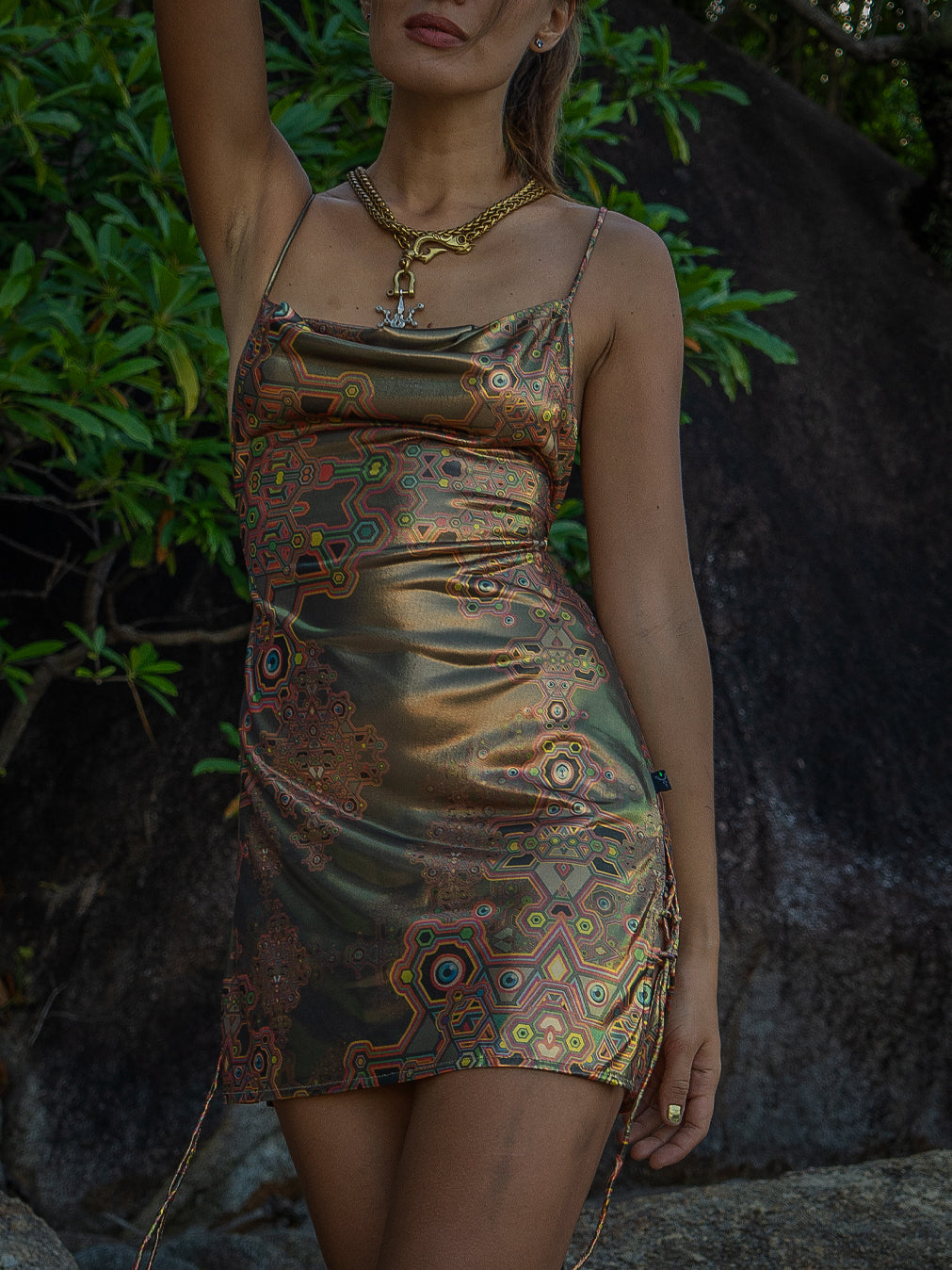 Mini BOMB DRESS / Holographic Licra - DEMETRIO - Image 6