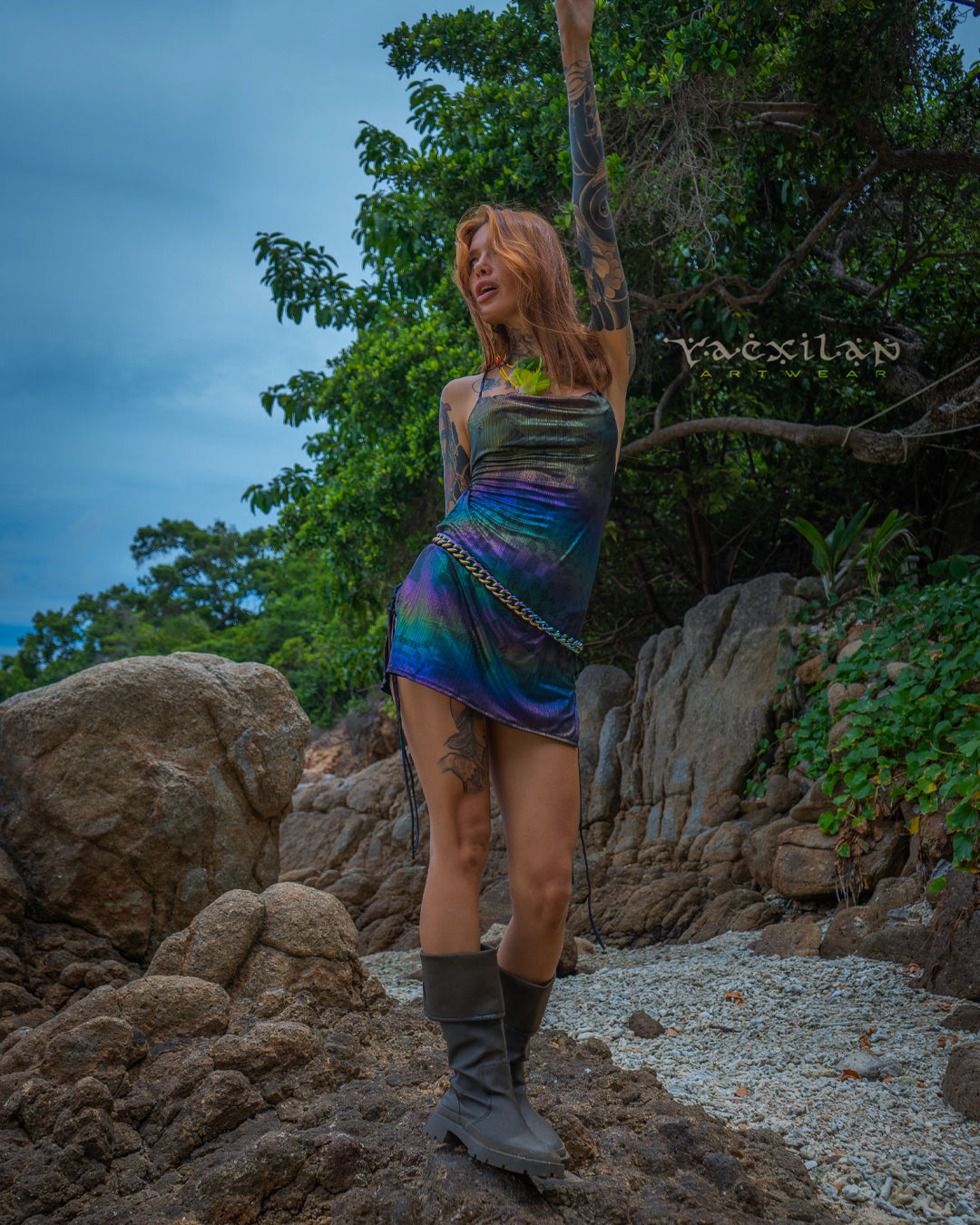 Mini BOMB DRESS / Holographic Rainbow - MATZOKIO