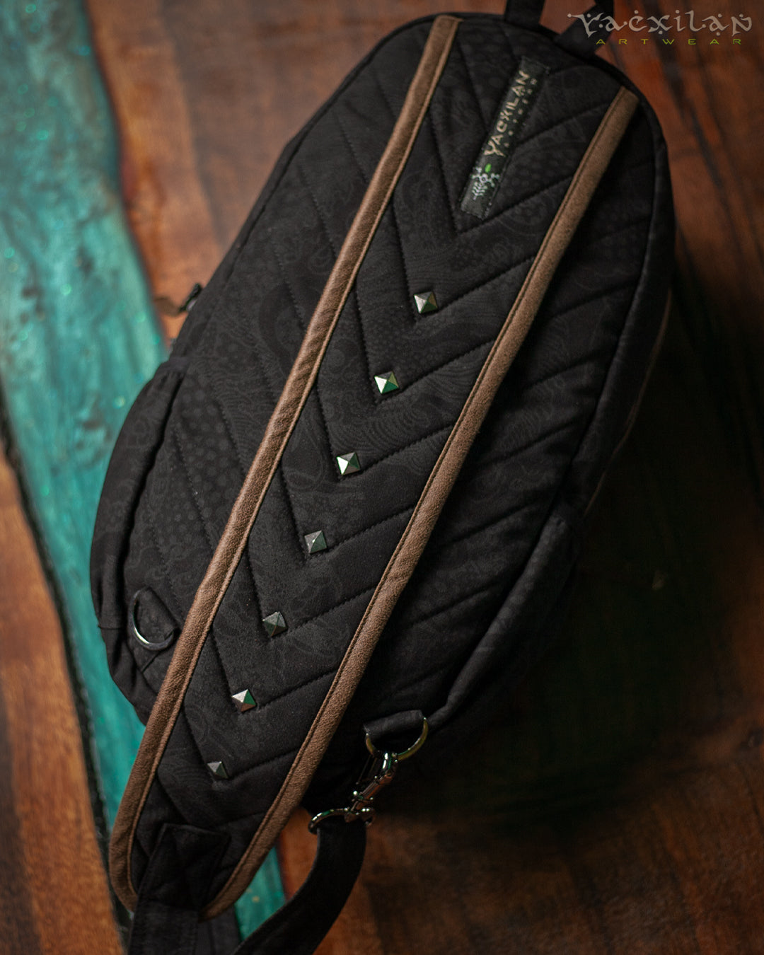 Alternative view of Back Pack OneLegged / TR Screenprint - BLACK DRAGONS