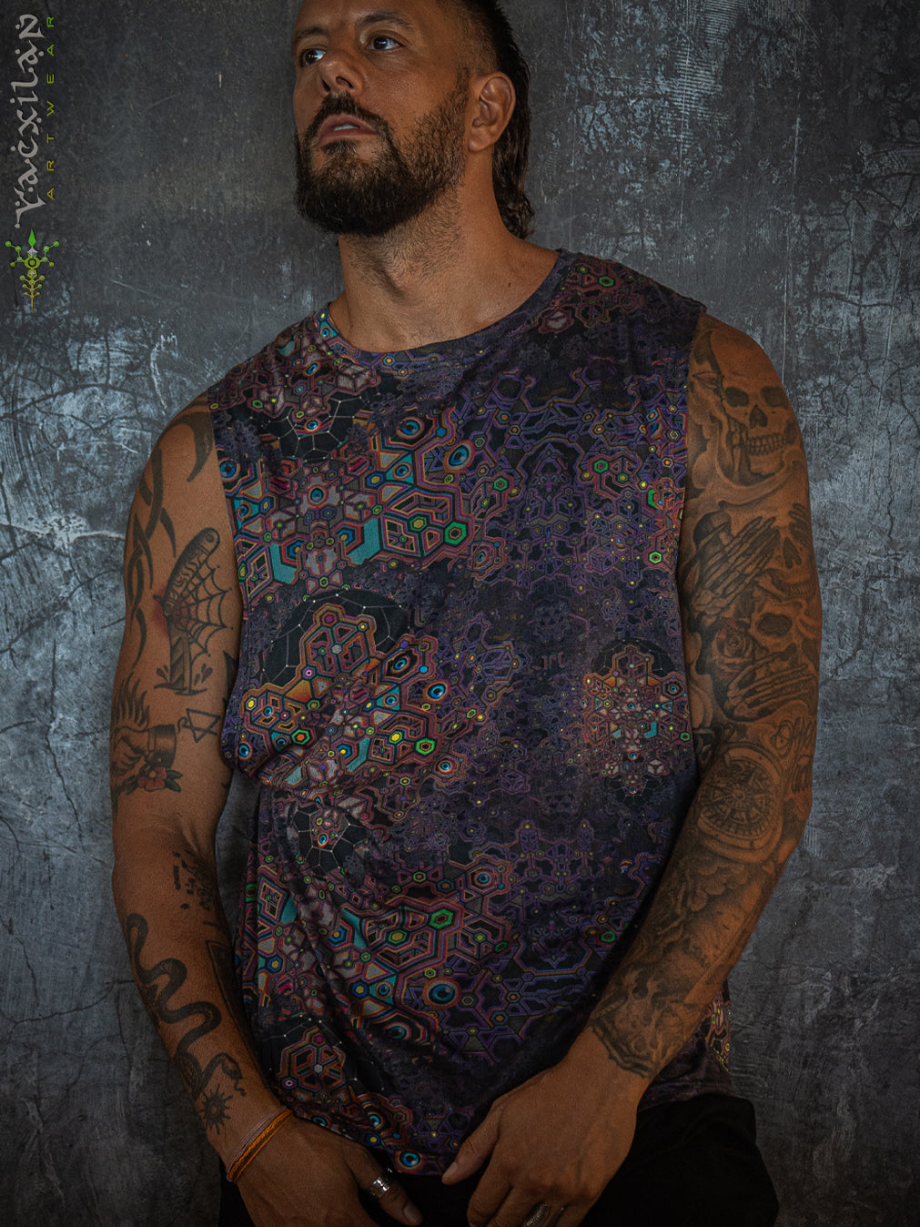 Open Tank Top Men / Supima Cotton - ASTROCORAL
