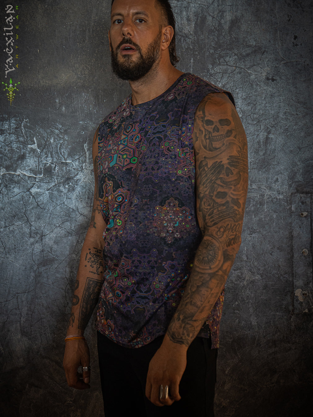 Alternative view of Open Tank Top Men / Supima Cotton - ASTROCORAL