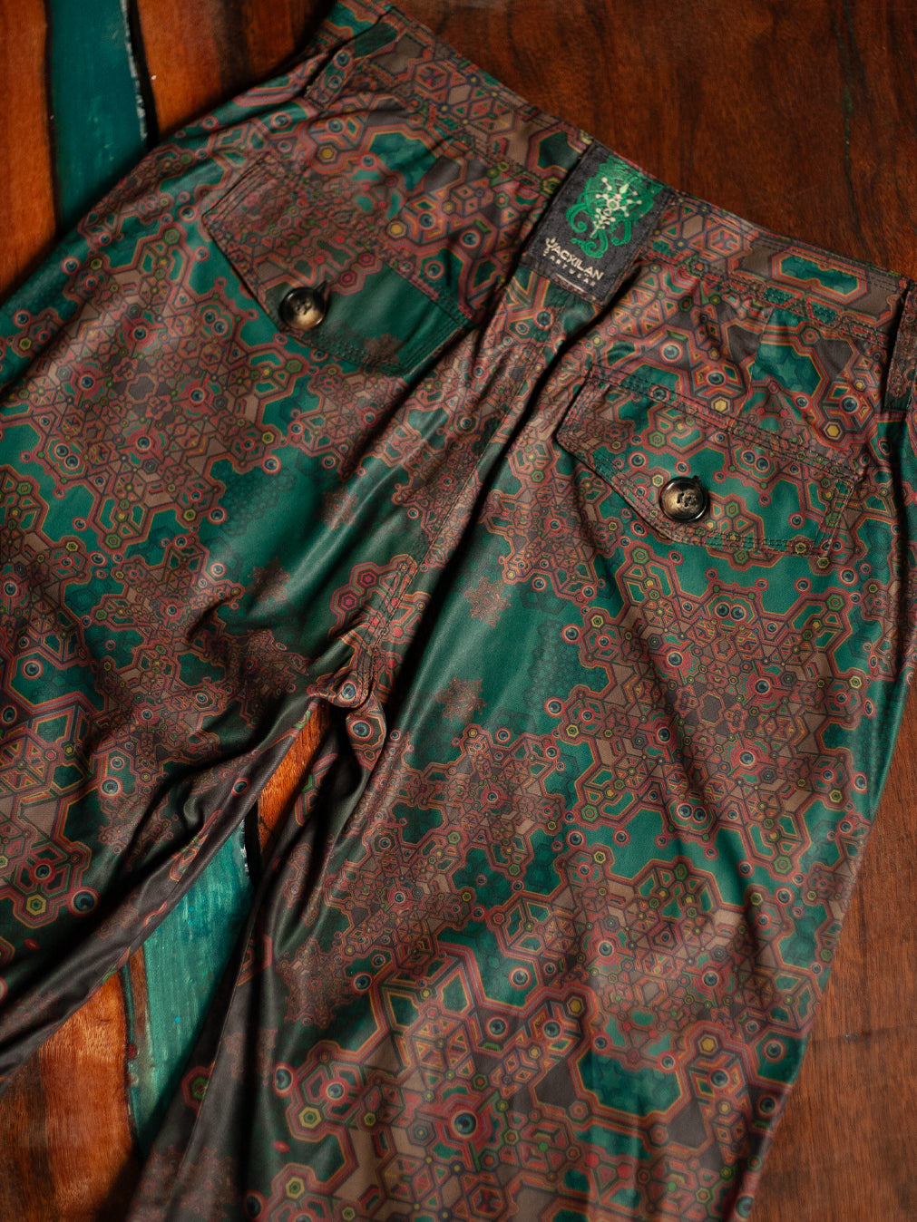 Pants Woman / Baggy Pockets Sky - ATLANTHEON Olive - Image 4