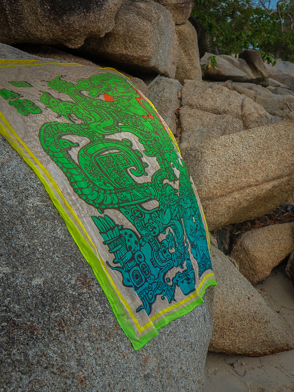 Scarf / Pareo Bamboo - JADEMAYANS SUNSET - Image 8