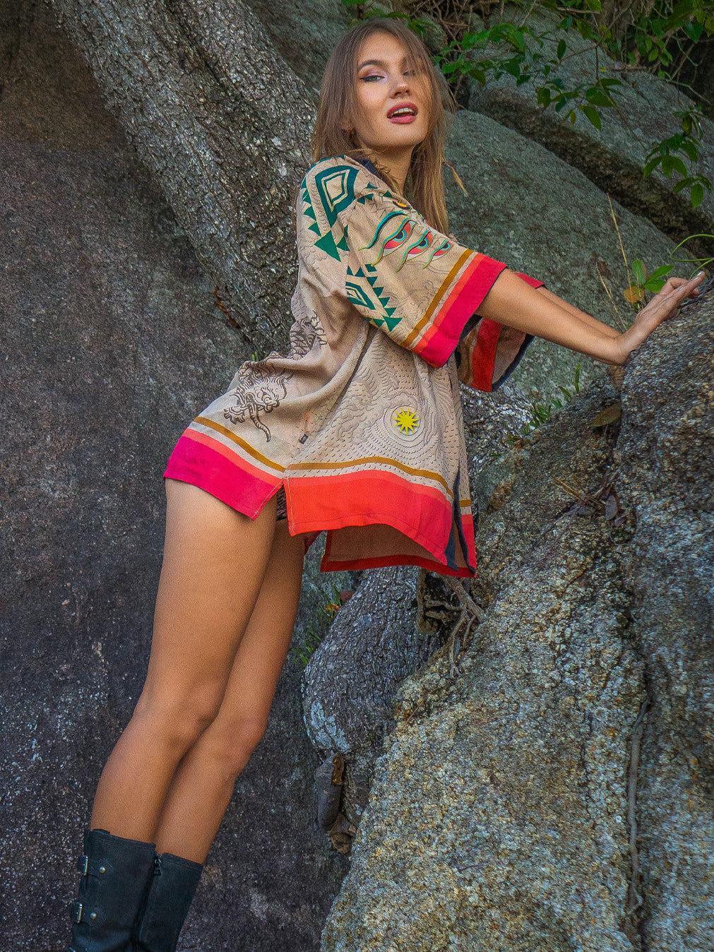 Alternative view of Shirt Men Oversized Set Half Sleeves / Viscose - EYENEYE