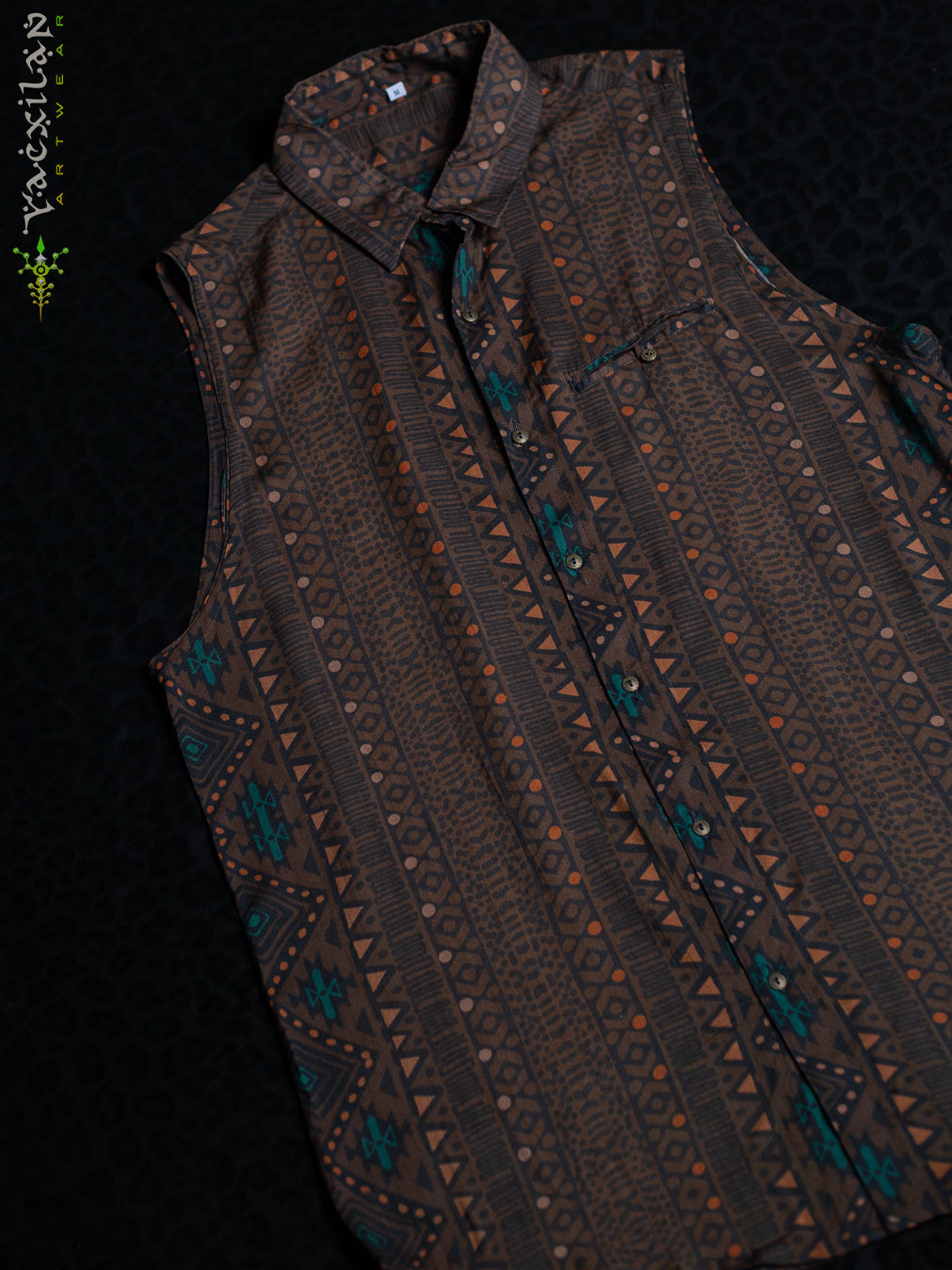 Shirt Men Sleeveless / Bamboo - MUDGRASS - Image 3