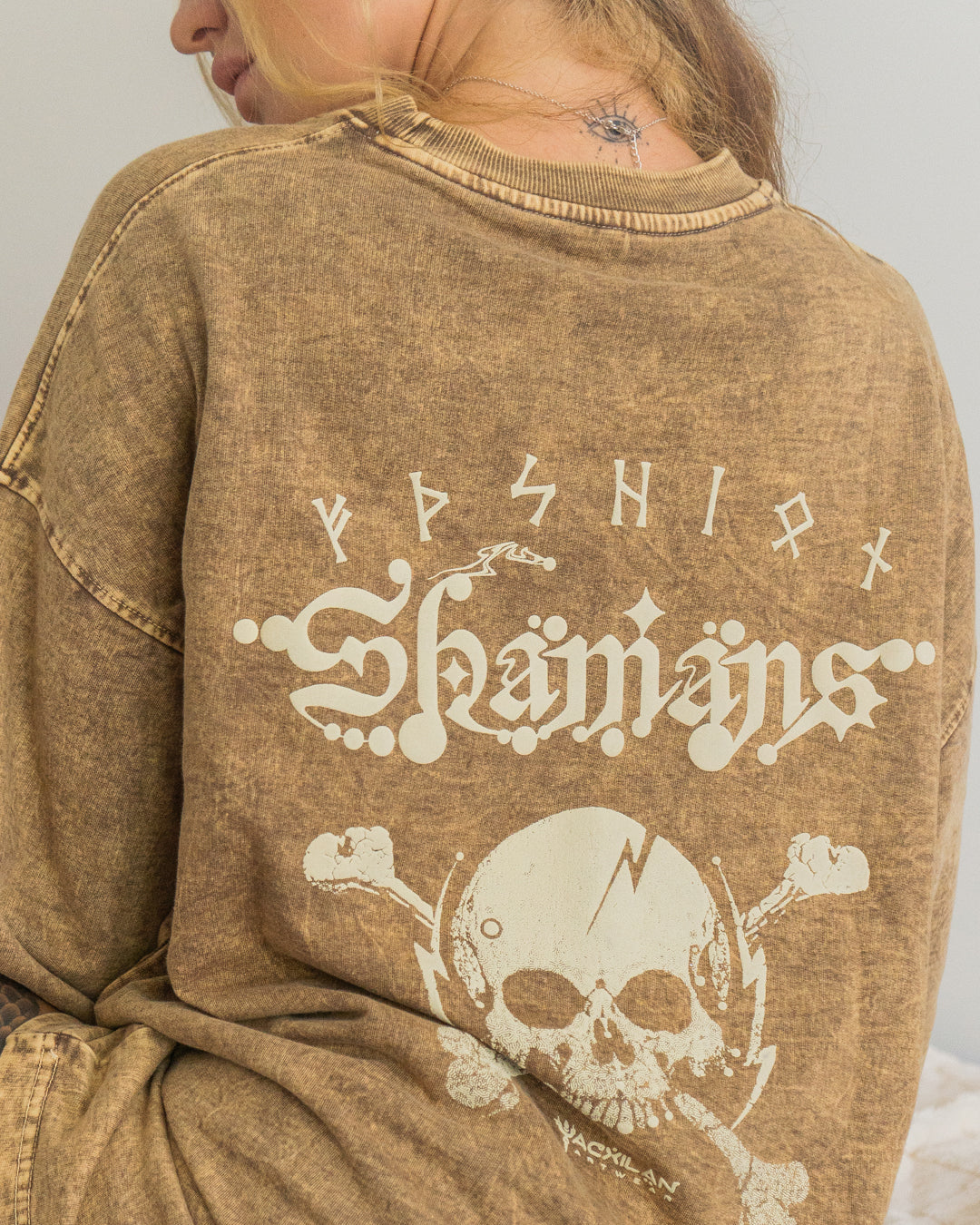 Alternative view of T-Shirt Oversized Men / french Teri Acidwash - SAND SHAMANS