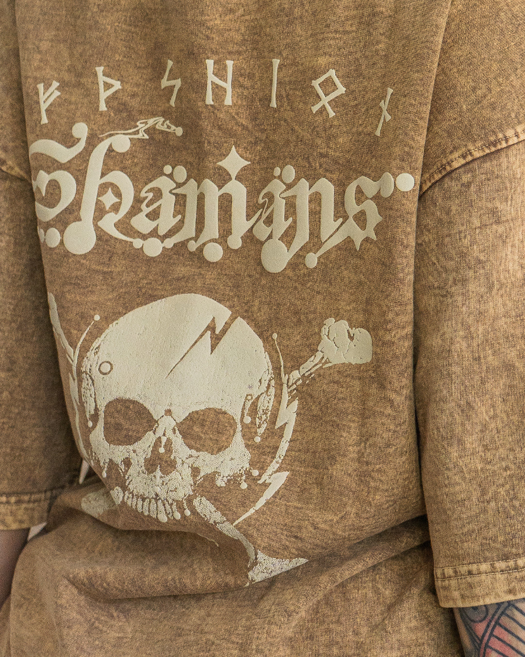 T-Shirt Oversized Men / french Teri Acidwash - SAND SHAMANS - Image 11