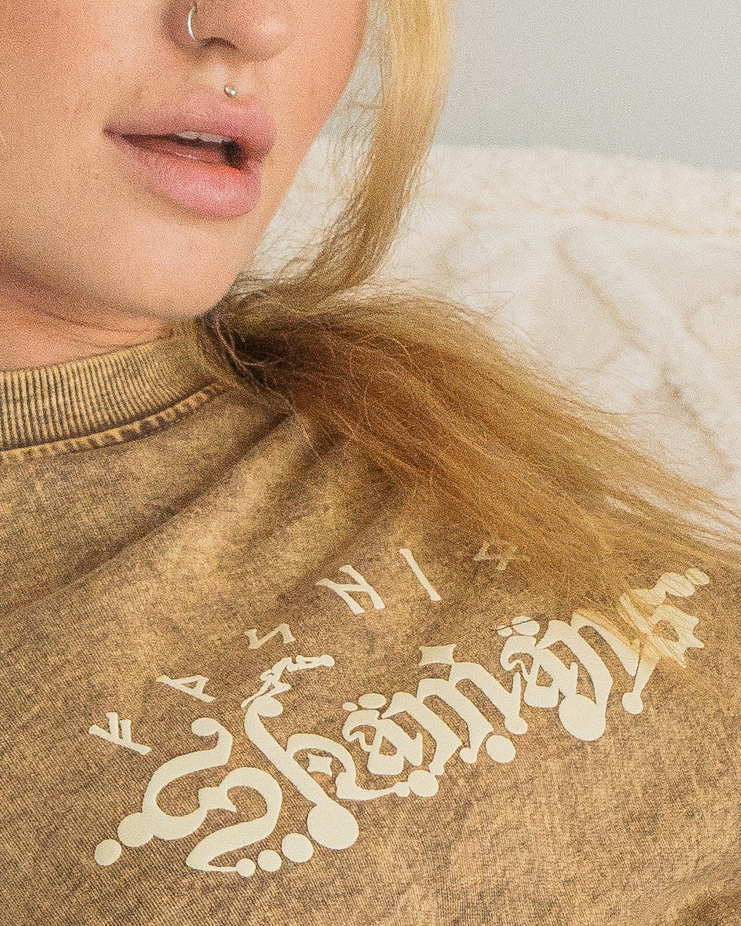 T-Shirt Oversized Men / french Teri Acidwash - SAND SHAMANS - Image 4