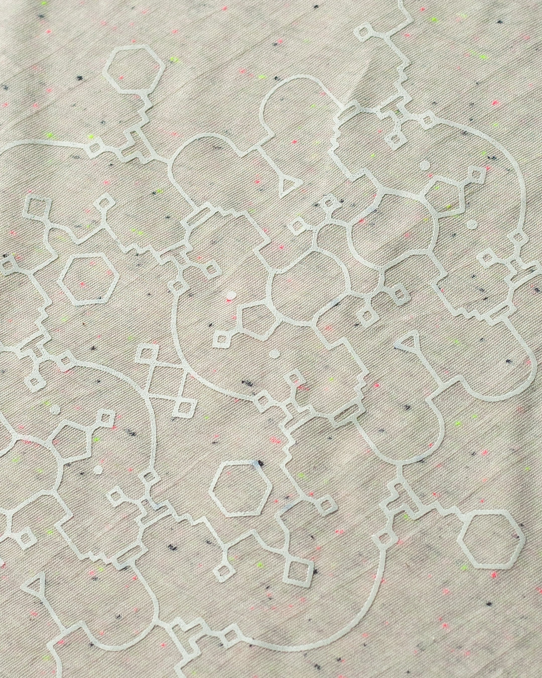 Alternative view of Woman T-Shirt Short Sleeve / Cotton Flouro Slub - IKARO PORTAL Glowinthedark