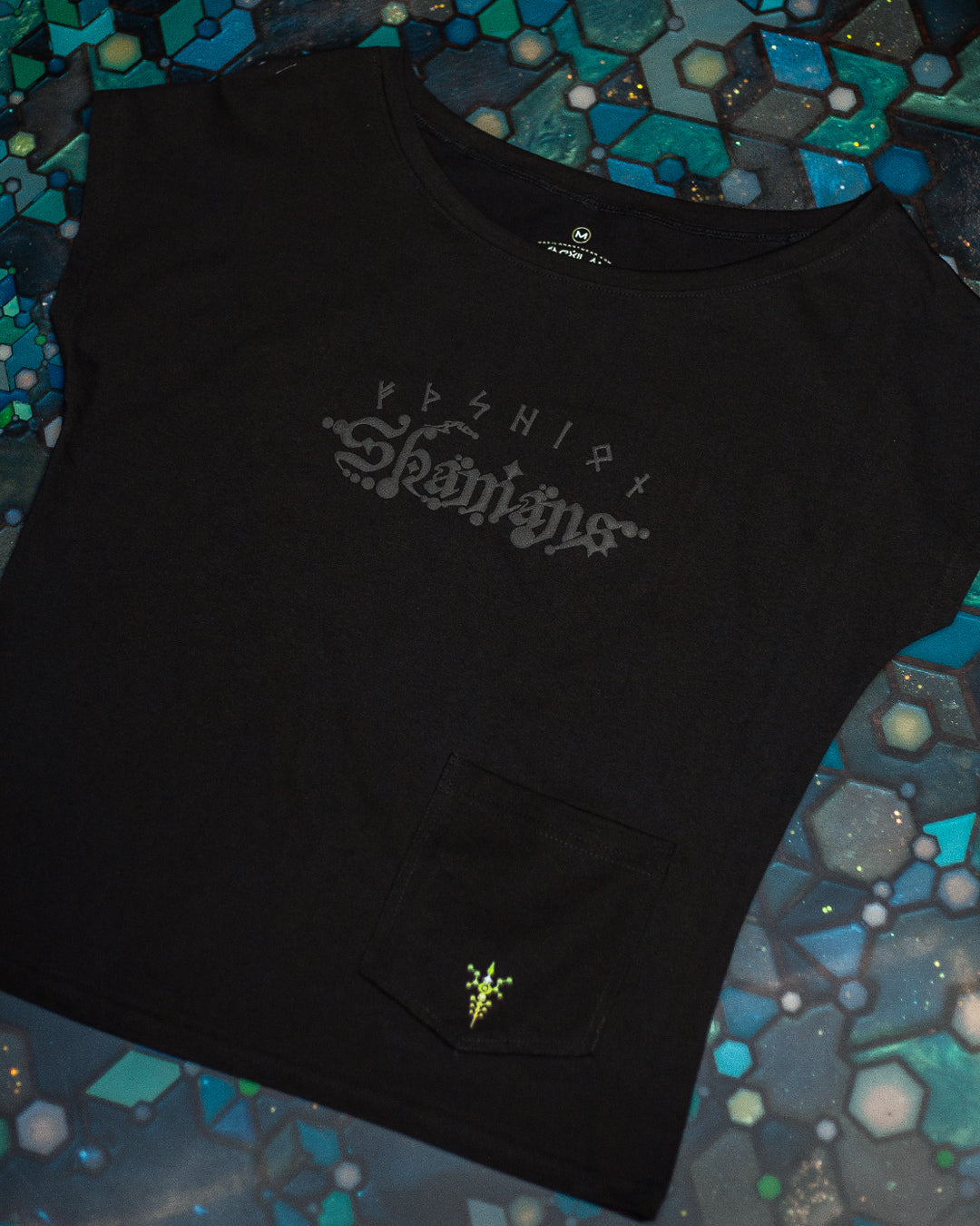 Alternative view of Woman T-Shirt Short Sleeve / Cotton Shinker - BLAK SHAMANS