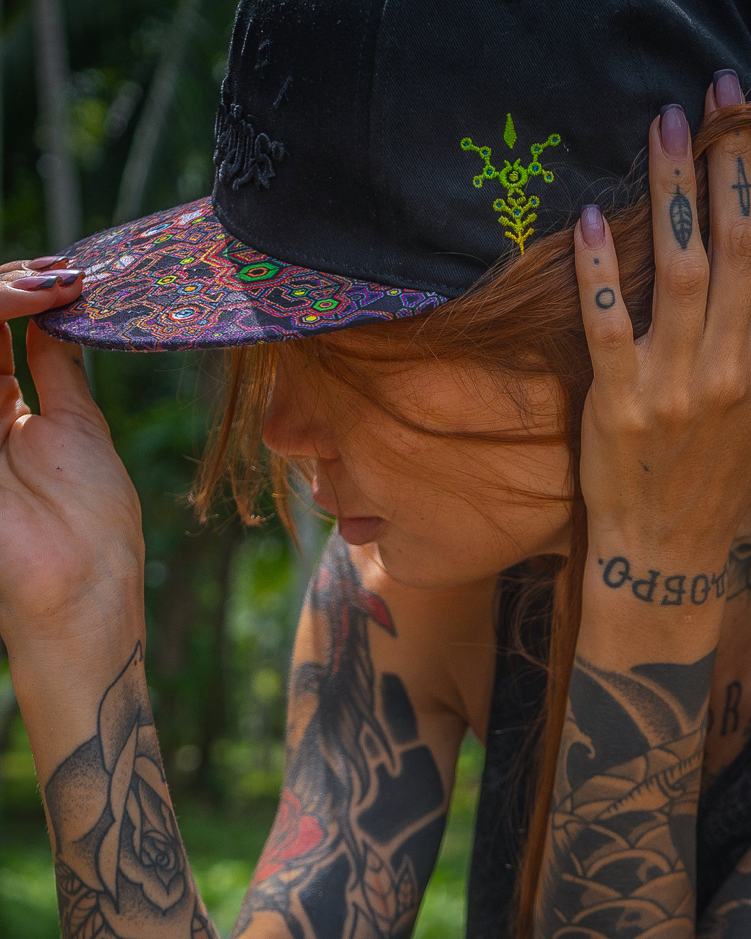 Alternative view of Caps / Cotton Printed Brim 3D Embroidery - CORALBLAST SHAMANS