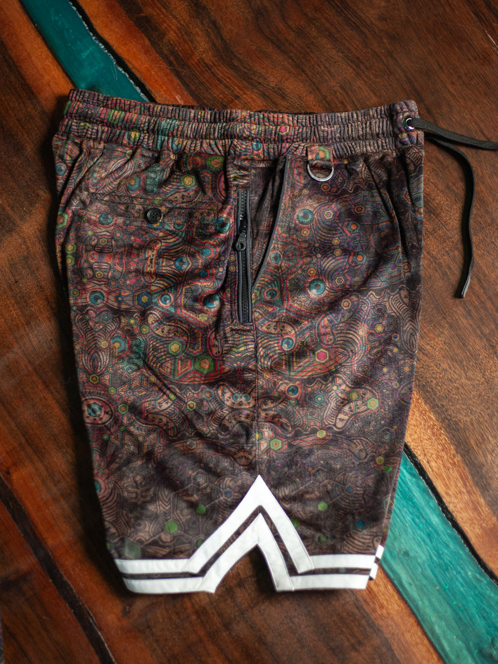 Boxing Short White Mountains Men / Velvet Fawn - PSYCHEDELIKA GALACTIKA