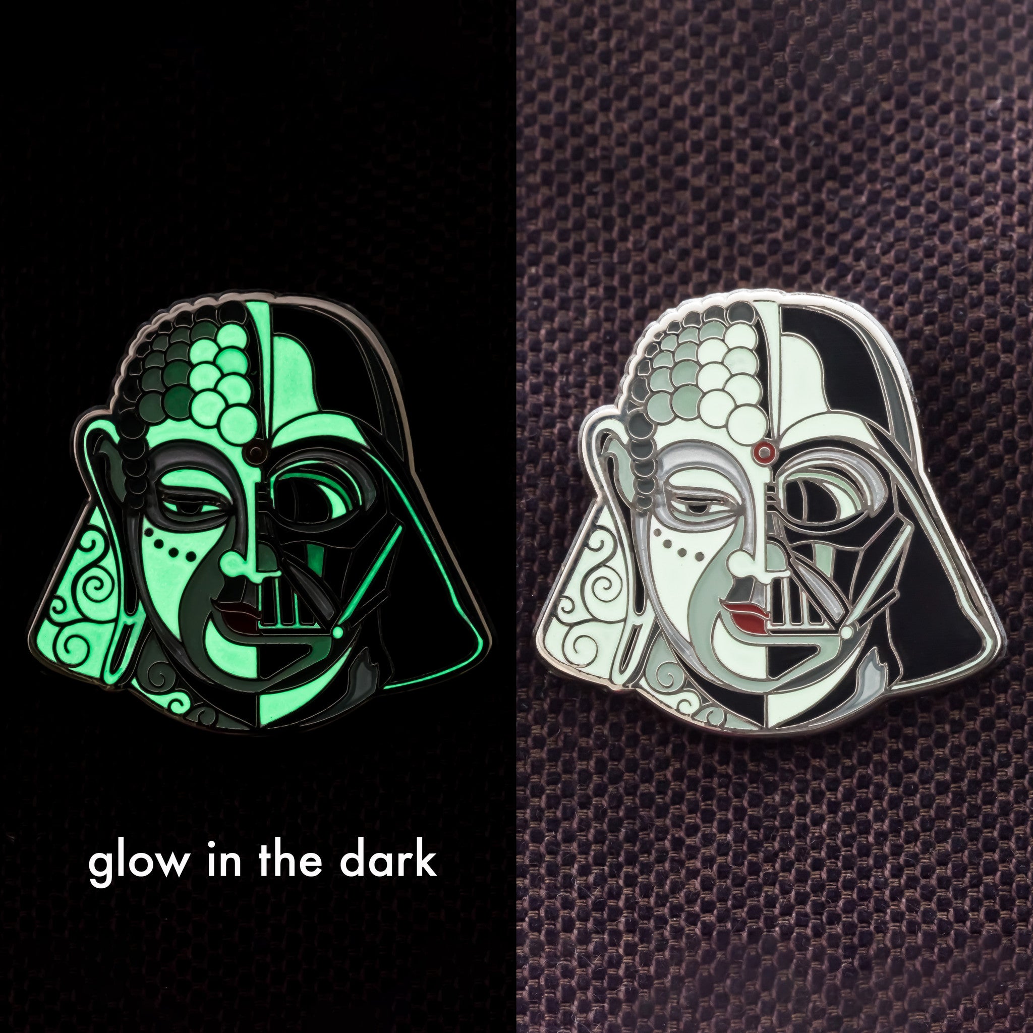 Darthbuddha Lapel Pin - symbolika