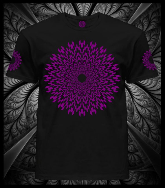 Alternative view of UV Reactive T-Shirt: Men's Psychedelic Blacklight Party Wear