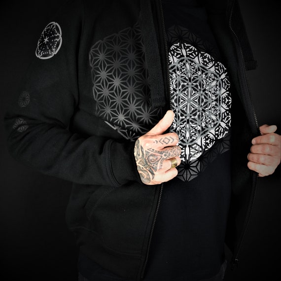 Hand Decorated T-Shirt Sacred Geometry "Flowers Of Life" - Image 7