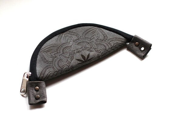 Leather Rolling Pouch: Mandala Herb & Tobacco Mix Bowl