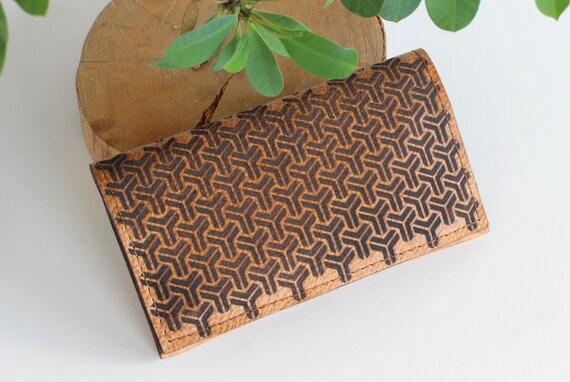 Alternative view of Leather Tobacco Pouch: Sacred Geometry Rolling Case