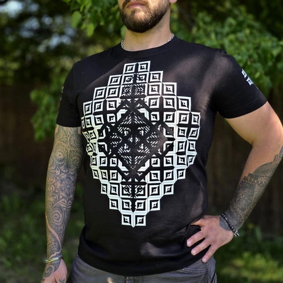 Hand Decorated T-Shirt - Desert Mirage