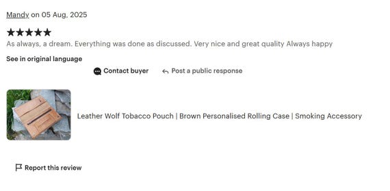 Seigaiha Wave Leather Tobacco Pouch: Art Deco Rolling Case - Image 17