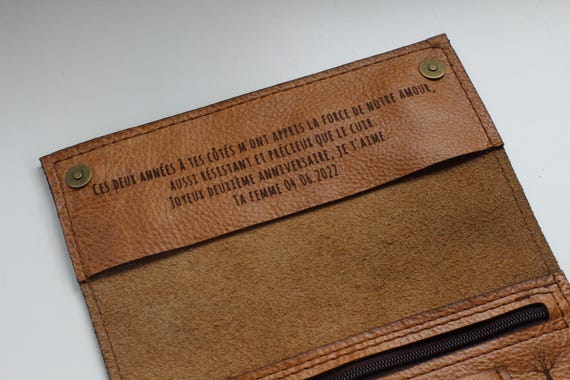 Handcrafted Leather Tobacco Pouch, Hexagon Design, Personalized Gift - Image 13